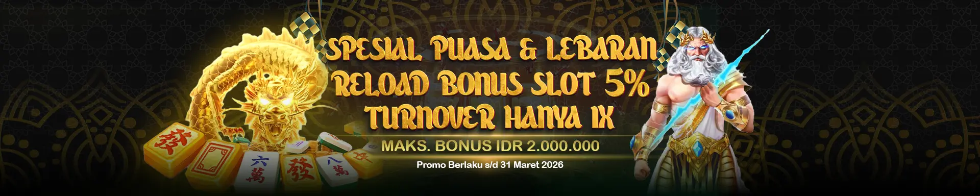 Slot Reload Bonus Spesial 5 TO 1x